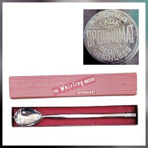 1950s “Whirling Mixer” SPOONOMAT Cocktail Mixing Spoon – Mid-Century Barware